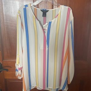 INVESTMENTS stripped tunic 1X